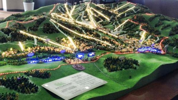 La maquette du Thaiwoo Ski Resort.