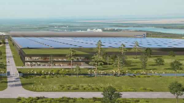 La future gigafactory de produits photovoltaïques de Carbon sera située à Fos-sur-Mer.